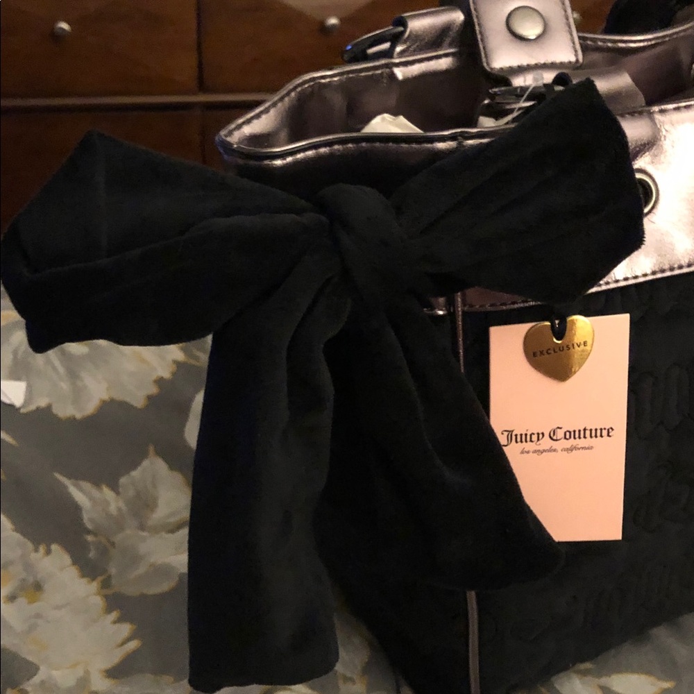 Juicy Couture Vintage Dreams black and silver daydreamer tote bag - Picture 3 of 7